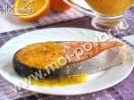 Семга под горчично-апельсиновым соусом
