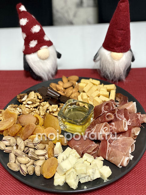 Закусочная тарелка к праздничному столу