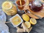 Имбирно-медовая добавка к чаю с лимоном
