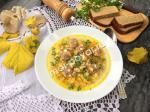 Грибной суп с фрикадельками и вермишелью
